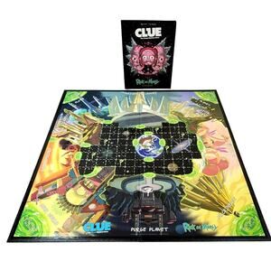 Rick & Morty Clue Game Board Replacement Manual Hasbro 2017